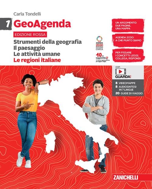 Copertina di GEOAGENDA EDIZIONE ROSSA – VOLUME 1 CON LE REGIONI ITALIANE (LDM)